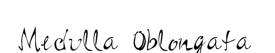 Medulla Oblongata Yazı tipi ücretsiz indir